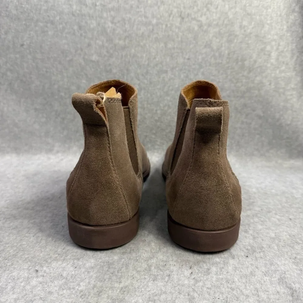 Born Men Chelsea Boots Size 12 Brody Brown Suede Pull On Dress Shoes Comfort NWT